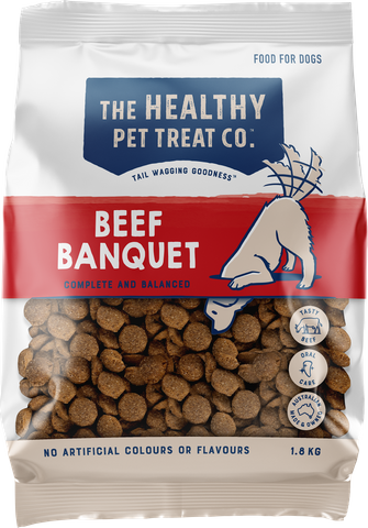 HEALTHY PET TREAT COMPANY Beef Banquet Kibble 1.8kg