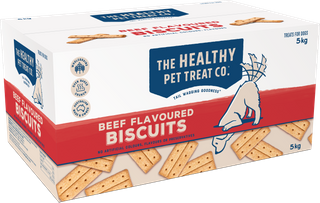 HEALTHY PET TREAT COMPANY Beef Biscuits 2x4 inch 5kg