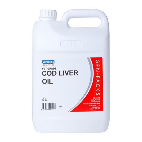 VETSENSE GEN-PACK COD LIVER OIL 5L