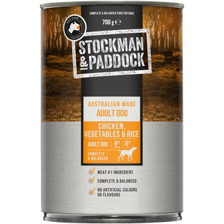 STOCKMAN & PADDOCK CHICKEN WITH VEGETABLES & RICE 700GX12