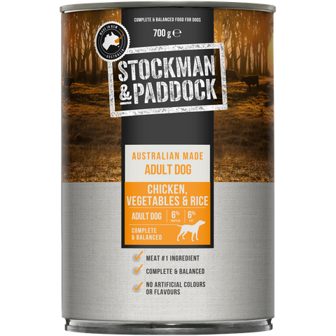 STOCKMAN & PADDOCK CHICKEN WITH VEGETABLES & RICE 700GX12
