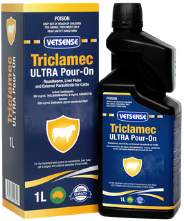 Vetsense Triclamec Ultra Pour-On for Cattle 1L