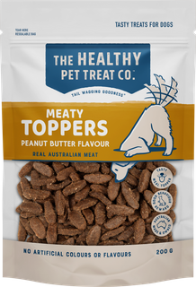 HEALTHY PET TREAT COMPANY Meaty Toppers Peanut Butter 200g