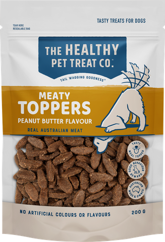 HEALTHY PET TREAT COMPANY Meaty Toppers Peanut Butter 200g