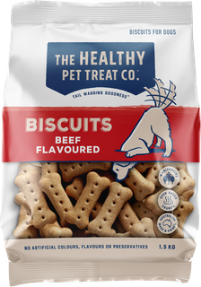 HEALTHY PET TREAT COMPANY Beef Biscuits 1.5kg