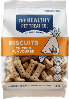 HEALTHY PET TREAT COMPANY CHICKEN FLAVOUR BISCUITS 1.5KG
