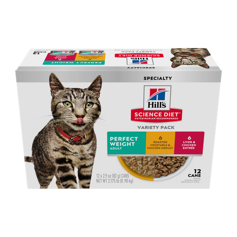 SCIENCE DIET CAT PERFECT WEIGHT 82GX12 *DATED 20 NOV 2025