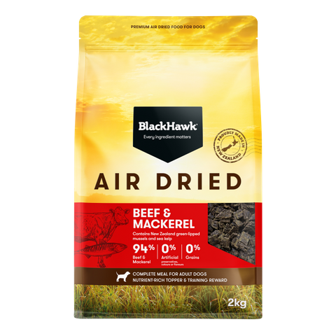 BLACK HAWK AIR DRIED BEEF MACKEREL 2KG