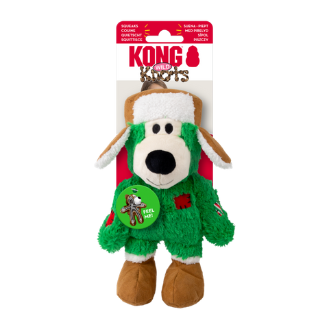 kong Holiday Wild Knots Bear Assor Sm/Md