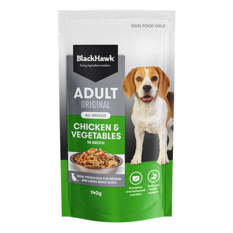 Black Hawk Original Adult Chicken & Vegetables 140gx10