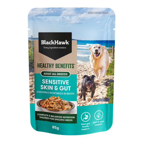 Black Hawk Healthy Benefits Sensitive Skin & Gut 85gx12