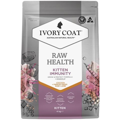 IVORY COAT RAW HEALTH KITTEN CHICKEN IMMUNITY 4KG
