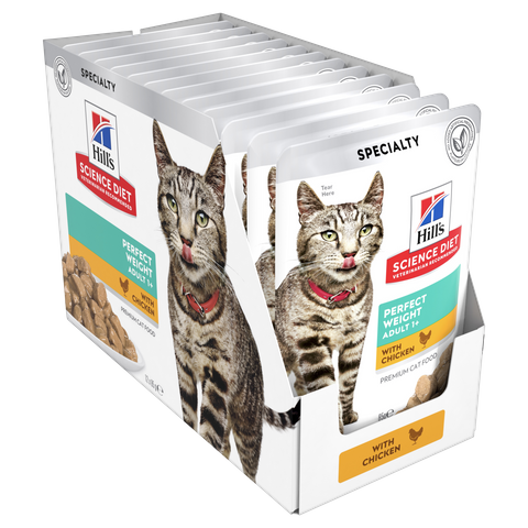 SCIENCE DIET FELINE PERFECT WEIGHT 85GX12 *DATED 19 OCT 2026