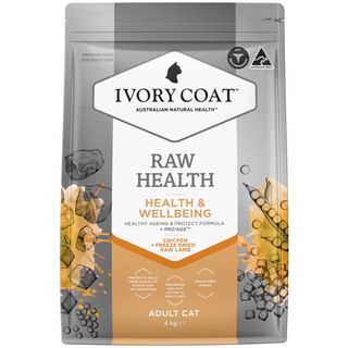 IVORY COAT RAW HEALTH CAT ADULT CHICKEN VITALITY 4KG *DATED 3 OCT 2026