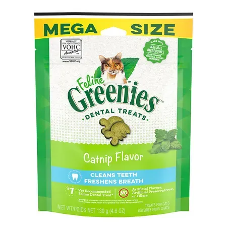 GREENIES FELINE CATNIP FLAVOUR 130G *DATED 7 OCT 2026