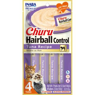 INABA Churu Hairball Control Tuna Recipe 56g (14g X 4 Tubes)