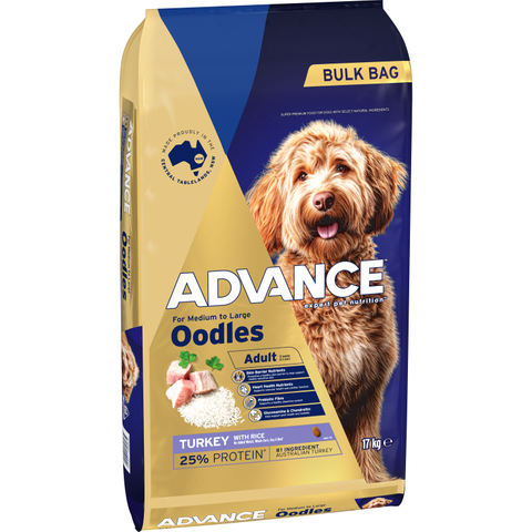 ADVANCE DRY DOG OODLE ALL BREEDS TURKEY & RICE 17KG