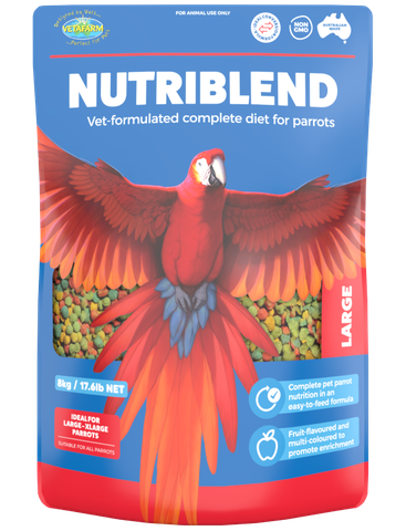 Vetafarm Nutriblend Large 8Kg