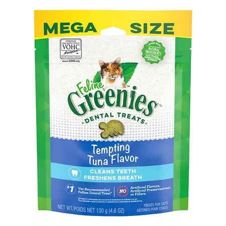 GREENIES FELINE TEMPTING TUNA FLAVOUR 130G *DATED 17 NOV 2026