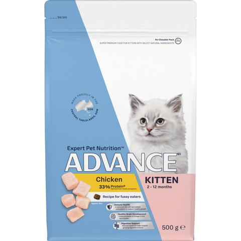 ADVANCE CAT KITTEN CHICKEN 500G *DATED 16 JUNE 2026