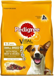 PEDIGREE MINI BEEF & VEGETABLE 2.5KG *DATED 16 JULY 2026