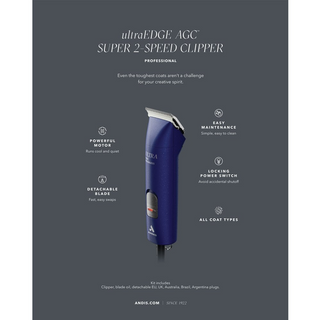 Andis AGC Brushless 2 Clipper - Cobalt
