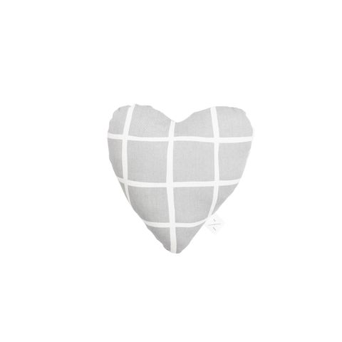MOG AND BONE SOFT TOY HEART GREY CHECK