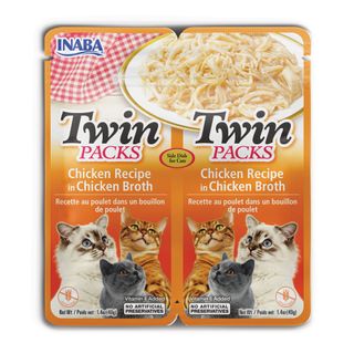 INABA CHURU TWINS CHICKEN RECIPE CHICK BROTH 80G (40G X 2 POUCHES)*DATED 22 DEC