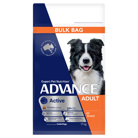 ADVANCE DOG ACTIVE BULK 17KG *DATED 29TH DEC 2026