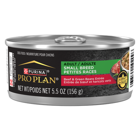 PRO PLAN ADULT SMALL BREED BEEF WET DOG FOOD 156GX24