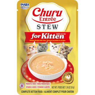 Inaba Churu Entr&eacute;e Stew Pouch 50Gx6 Chicken Recipe With Tuna For Kitten