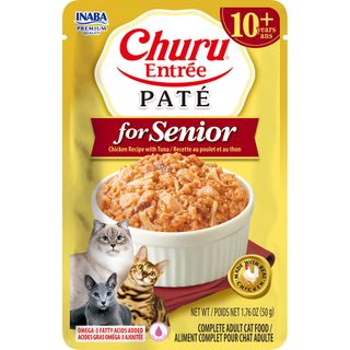 Inaba Churu Entr&eacute;e Pate Pouch 50Gx6 Chicken Recipe With Tuna Senior 10+