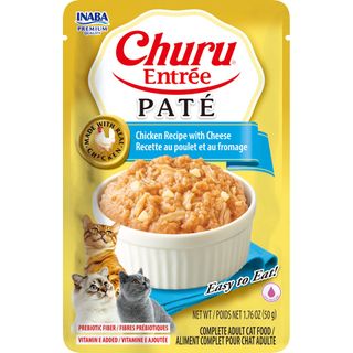 Inaba Churu Entr&eacute;e Pate Pouch 50Gx6 Chicken Recipe With Cheese