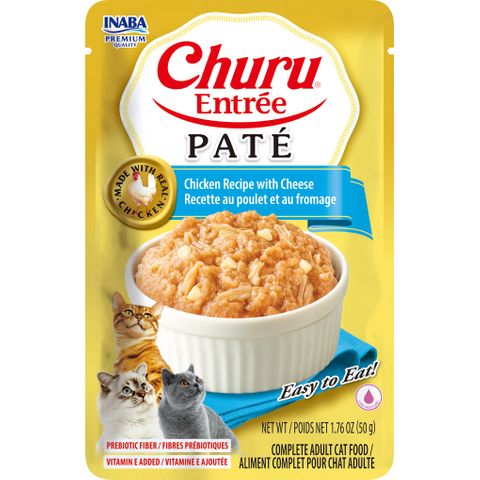 Inaba Churu Entr&eacute;e Pate Pouch 50Gx6 Chicken Recipe With Cheese