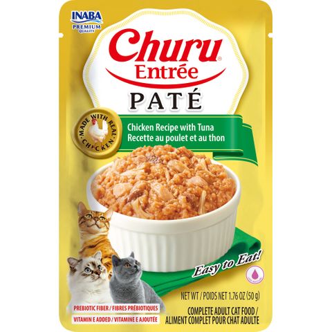 Inaba Churu Entr&eacute;e Pate Pouch 50Gx6 Chicken Recipe With Tuna