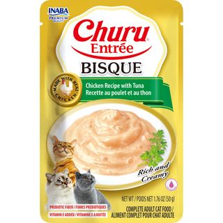 Inaba Churu Entr&eacute;e Bisque Pouch 50Gx6 Chicken Recipe With Tuna