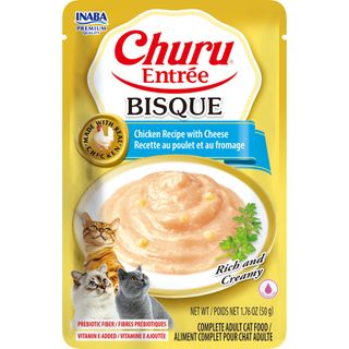 Inaba Churu Entr&eacute;e Bisque Pouch 50Gx6 Chicken Recipe With Cheese
