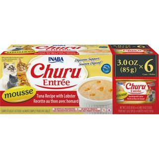 Inaba Churu Entree Can In Mousse 85Gm X6 Multi Pack Tuna Recipe With Lobster