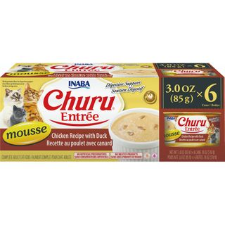 Inaba Churu Entree Can In Mousse 85Gm X6 Multi Pack Chicken Recipe With Duck