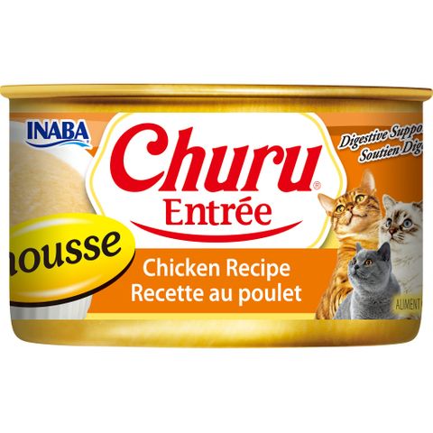 INABA Churu Entr&eacute;e CAN in MOUSSE 85GX24 Chicken Recipe