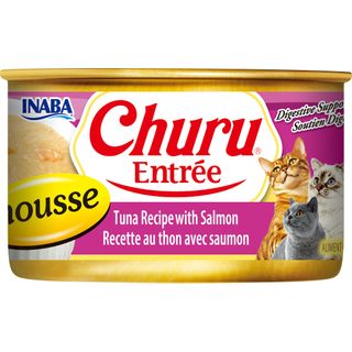 INABA Churu Entr&eacute;e CAN in MOUSSE 85GX24 Tuna Recipe with Salmon