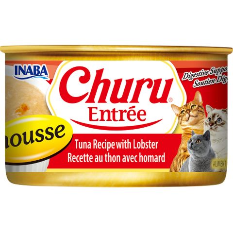 INABA Churu Entr&eacute;e CAN in MOUSSE 85GX24 Tuna Recipe with Lobster