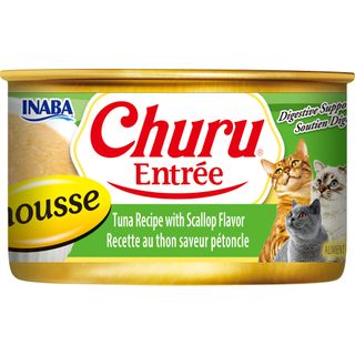 INABA Churu Entr&eacute;e CAN in MOUSSE 85GX24 Tuna Recipe with Scallop Flavor