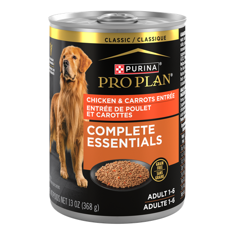 PRO PLAN Adult Chicken & Carrots Entr&eacute;e Wet Dog Food 369gx12