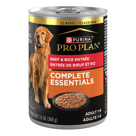 PRO PLAN Adult Beef & Rice Entr&eacute;e Wet Dog Food 369gx12