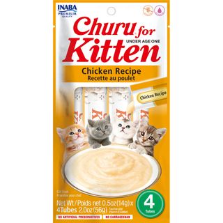 INABA CHURU FOR KITTEN CHICKEN 56G (14G X 4 TUBES) *DATED 15 DEC 2026