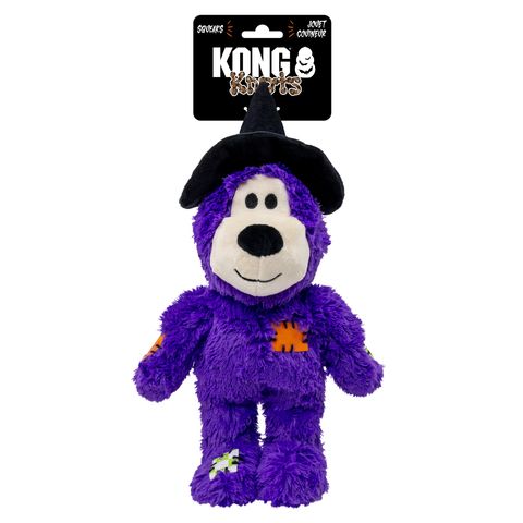 Kong Halloween Wild Knots Witch Bear Purple Med Lge