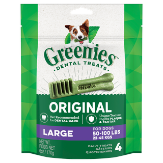 GREENIES TREAT PACK 170G LARGE *DATED 14 JAN 2027