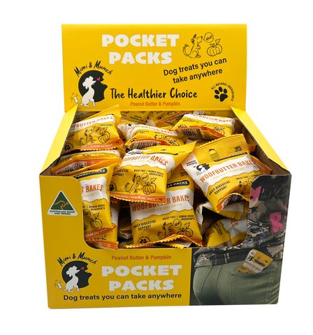MIMI & MUNCH POCKET PACKS WOOFBUTTER 15GX50