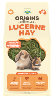 Vetafarm Origins Mini Bale Lucerne Hay 1kg